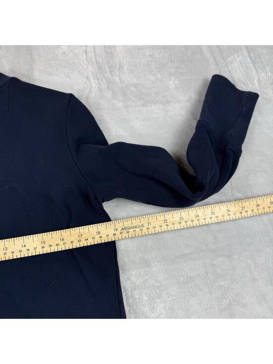 Barbour Heritage Brand Crewneck Sweatshirt Embroidered Birds Navy Women 6 Casual - Picture 5 of 9